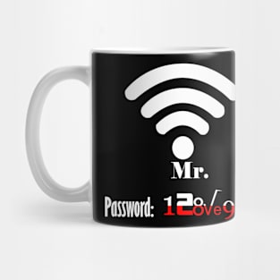 valentine Couple Clothing for wifi and hotspot Mug